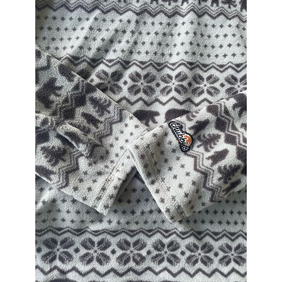 Chubbies Low Pile Fleece Quarter Zip Pullover The Bear Hug Size Medium - Picture 4 of 7